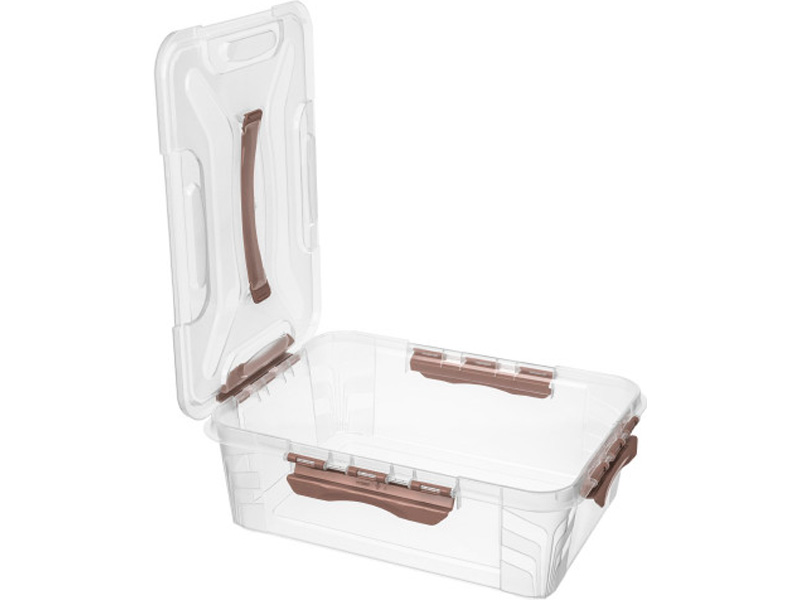 Ящик GRAND BOX 390х290х124 10 л для хранения с крышкой с замками