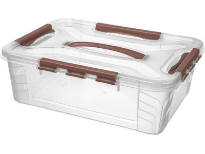 Ящик GRAND BOX 390х290х124 10 л для хранения с крышкой с замками